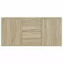 Credenze 3 pz Rovere Sonoma 60x31x84 cm in Legno Multistrato