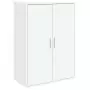 Credenze 2 pz Bianche 60x31x84 cm in Legno Multistrato