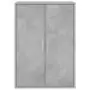 Credenze 2 pz Grigio Cemento 60x31x84 cm in Legno Multistrato