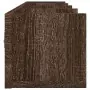 Mobili Parete 2 pz Rovere Marrone 99x18x16,5 cm in Multistrato