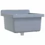 Lavabo a Parete Grigio 40x40x24 cm in Resina