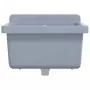 Lavabo a Parete Grigio 40x40x24 cm in Resina