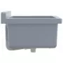 Lavabo a Parete Grigio 40x40x24 cm in Resina