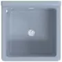 Lavabo a Parete Grigio 40x40x24 cm in Resina