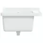 Lavabo a Parete Bianco 50x35x24 cm in Resina