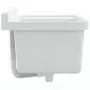 Lavabo a Parete Bianco 50x35x24 cm in Resina