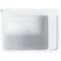 Lavabo a Parete Bianco 50x35x24 cm in Resina