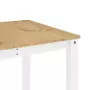 Tavolo da Pranzo Panama Bianco 180x90x75 cm Legno Massello Pino