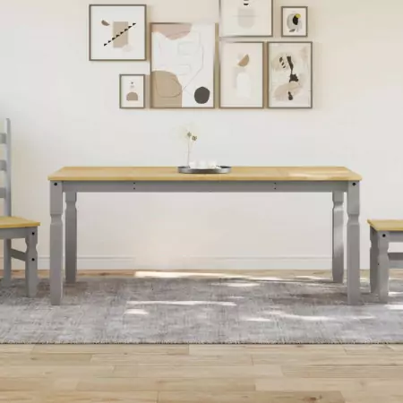 Tavolo da Pranzo Corona 180x90x75 cm in Legno Massello di Pino