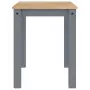 Tavolo da Pranzo Panama Grigio 117x60x75 cm Legno Massello Pino