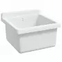 Lavabo a Parete Bianco 40x40x24 cm in Resina