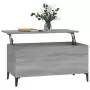 Tavolino Salotto Grigio Sonoma 90x44,5x45 cm Legno Multistrato