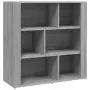 Credenza Grigio Sonoma 80x30x80 cm in Legno Multistrato