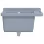 Lavabo a Parete Grigio 50x35x24 cm in Resina