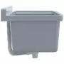 Lavabo a Parete Grigio 50x35x24 cm in Resina