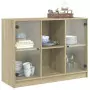 Credenza Rovere Sonoma 102x37x75,5 cm in Legno Multistrato