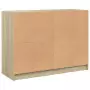 Credenza Rovere Sonoma 102x37x75,5 cm in Legno Multistrato