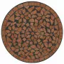 Tavolo da Bistrò a Mosaico Terracotta Ø50x70 cm in Ceramica