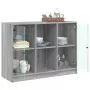 Credenza Grigio Sonoma 102x37x75,5 cm in Legno Multistrato