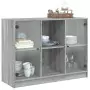 Credenza Grigio Sonoma 102x37x75,5 cm in Legno Multistrato