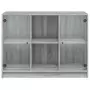 Credenza Grigio Sonoma 102x37x75,5 cm in Legno Multistrato