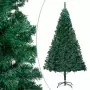 Set Albero Natale Artificiale con LED e Palline Verde 120cm PVC