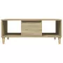 Tavolino Salotto Rovere Sonoma 90x50x36,5 cm Legno Multistrato