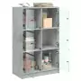 Credenza con Ante Grigio Cemento 68x37x109 cm Legno Multistrato