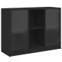 Credenza Nero 102x37x75,5 cm in Legno Multistrato