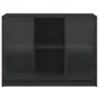 Credenza Nero 102x37x75,5 cm in Legno Multistrato