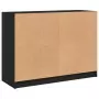 Credenza Nero 102x37x75,5 cm in Legno Multistrato