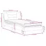 Letto con Materasso Bianco 80x200 cm in Similpelle