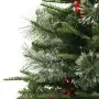 Albero di Natale con LED e Pigne Verde 150 cm in PVC e PE