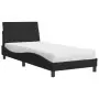 Letto con Materasso Nero 80x200 cm in Velluto