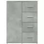 Credenze 2 pz Grigio Cemento 59x39x80 cm in Legno Multistrato