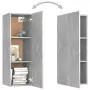 Set Porta TV 5 pz Grigio Cemento in Truciolato