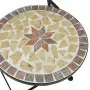 Set da Bistrot con Mosaico Terracotta e Bianco Ferro e Ceramica