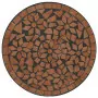 Set da Bistrot con Mosaico Terracotta in Ferro e Ceramica