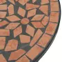 Set da Bistrot con Mosaico Terracotta in Ferro e Ceramica