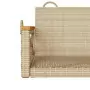 Panchina a Dondolo Beige 63x62x40 cm in Polyrattan