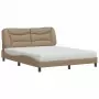 Letto con Materasso Cappuccino 160x200cm Similpelle