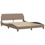 Letto con Materasso Cappuccino 160x200cm Similpelle