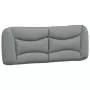 Letto con Materasso Grigio Chiaro180x200 cm Tessuto