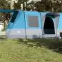 Tenda da Campeggio a Tunnel per 4 Persone Blu Impermeabile