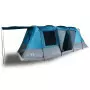 Tenda da Campeggio a Tunnel per 4 Persone Blu Impermeabile