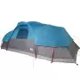 Tenda Familiare a Cupola per 11 Persone Blu Impermeabile