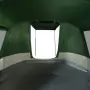 Tenda da Campeggio a Tunnel per 4 Persone Verde Impermeabile