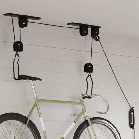 Sollevatori per Bici con Supporto a Soffitto 2 pz 20 kg