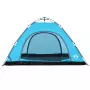 Tenda da Campeggio 5 Persone Blu a Rilascio Rapido