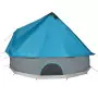 Tenda Familiare Tipi per 10 Persone Blu Impermeabile